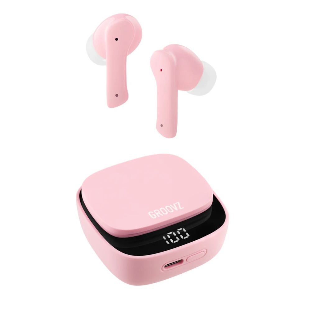 Groovz True Wireless Earbuds | 26-Hour Playtime + Smart Charging Case